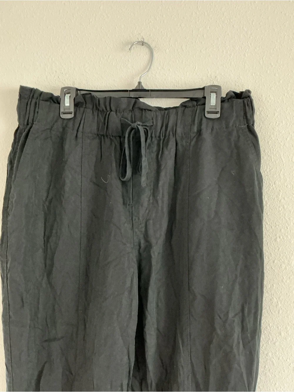 a new day Black Elastic-Waist Casual Jogger Pants